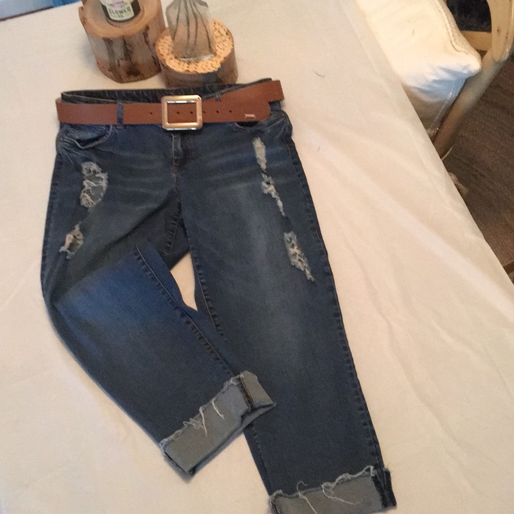 Capri torn jeans brand KUT